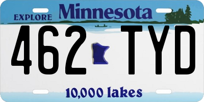 MN license plate 462TYD