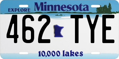 MN license plate 462TYE