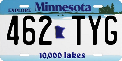 MN license plate 462TYG
