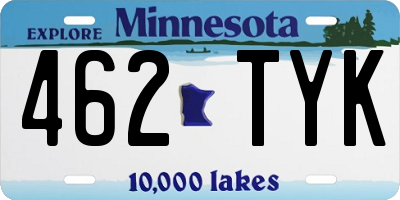 MN license plate 462TYK