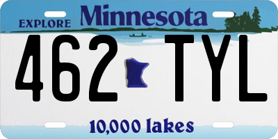 MN license plate 462TYL