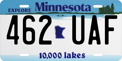 MN license plate 462UAF