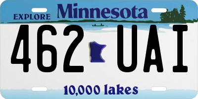 MN license plate 462UAI
