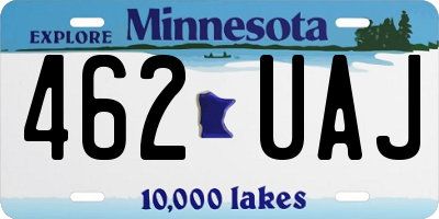 MN license plate 462UAJ
