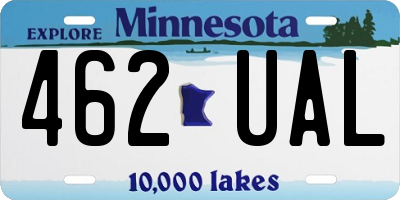 MN license plate 462UAL