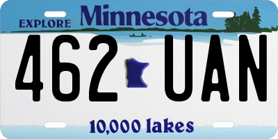 MN license plate 462UAN