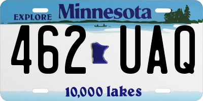 MN license plate 462UAQ