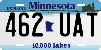 MN license plate 462UAT
