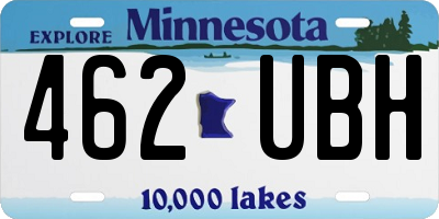MN license plate 462UBH