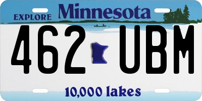 MN license plate 462UBM