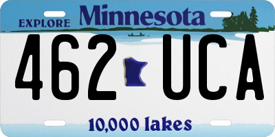 MN license plate 462UCA