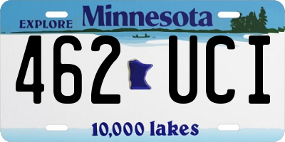 MN license plate 462UCI