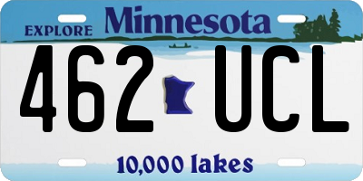 MN license plate 462UCL