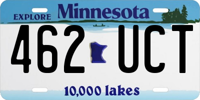 MN license plate 462UCT