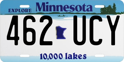 MN license plate 462UCY