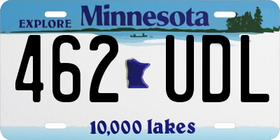MN license plate 462UDL