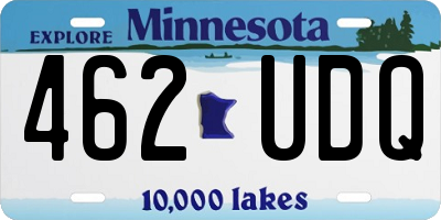 MN license plate 462UDQ