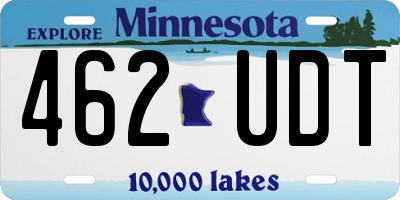 MN license plate 462UDT