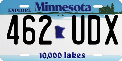 MN license plate 462UDX