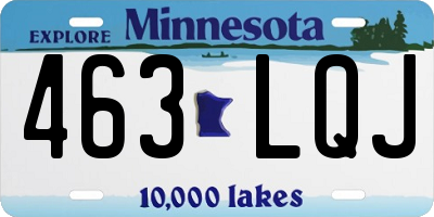 MN license plate 463LQJ