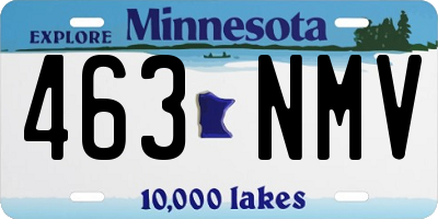 MN license plate 463NMV