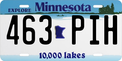MN license plate 463PIH