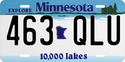 MN license plate 463QLU