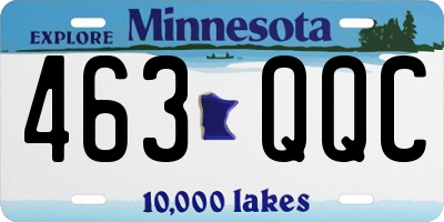 MN license plate 463QQC