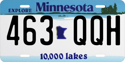 MN license plate 463QQH