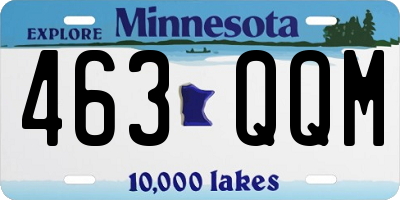 MN license plate 463QQM