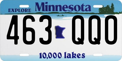 MN license plate 463QQO