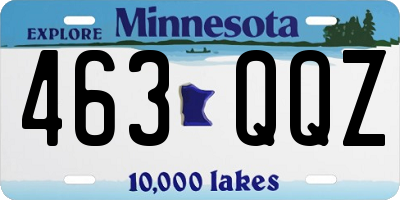 MN license plate 463QQZ
