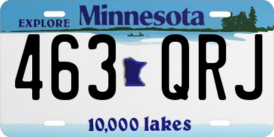MN license plate 463QRJ