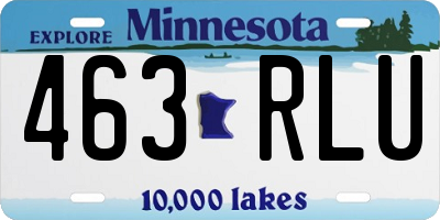MN license plate 463RLU