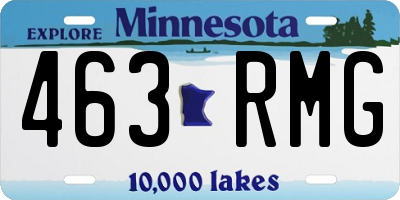 MN license plate 463RMG