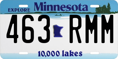 MN license plate 463RMM