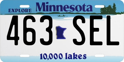 MN license plate 463SEL