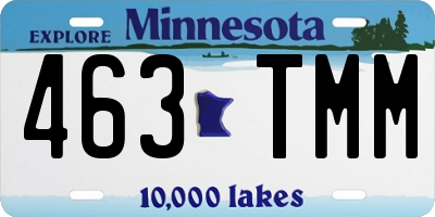 MN license plate 463TMM