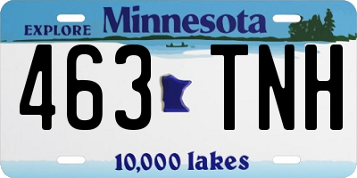 MN license plate 463TNH