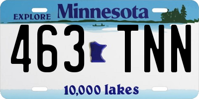 MN license plate 463TNN