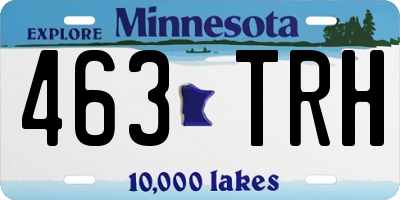 MN license plate 463TRH
