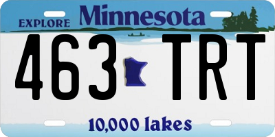MN license plate 463TRT