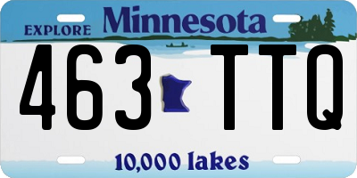 MN license plate 463TTQ
