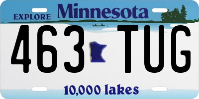 MN license plate 463TUG