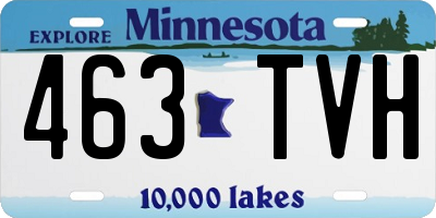 MN license plate 463TVH