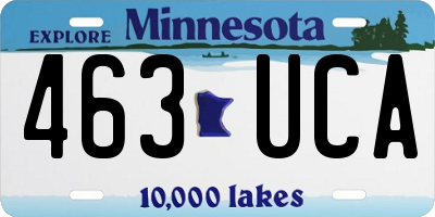 MN license plate 463UCA