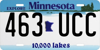 MN license plate 463UCC
