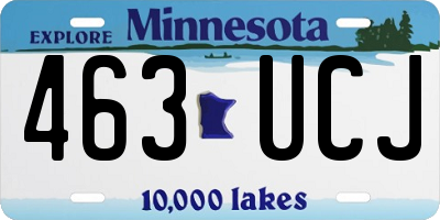 MN license plate 463UCJ
