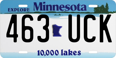 MN license plate 463UCK