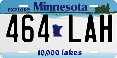 MN license plate 464LAH